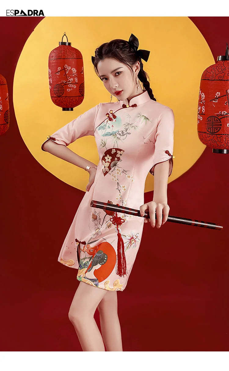 Florasan Cheongsam Qipao Dress