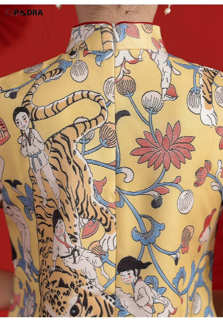 Festtiger Cheongsam Qipao Dress