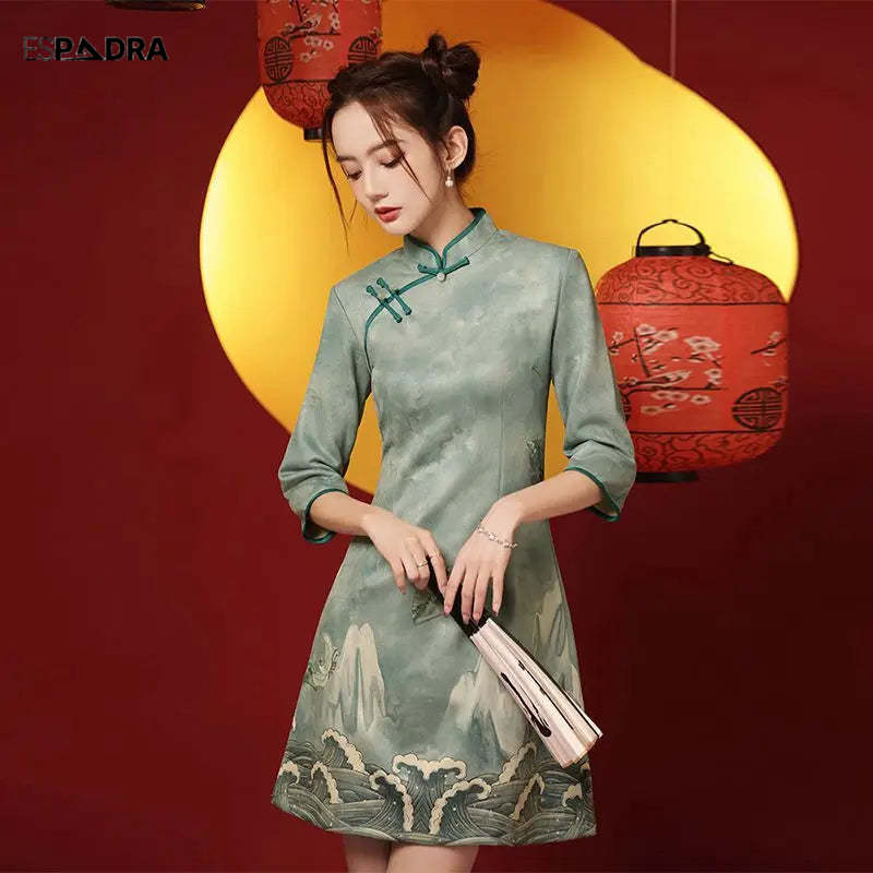 Suider Cheongsam Qipao Dress