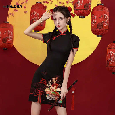 Midnirl Cheongsam Qipao Dress