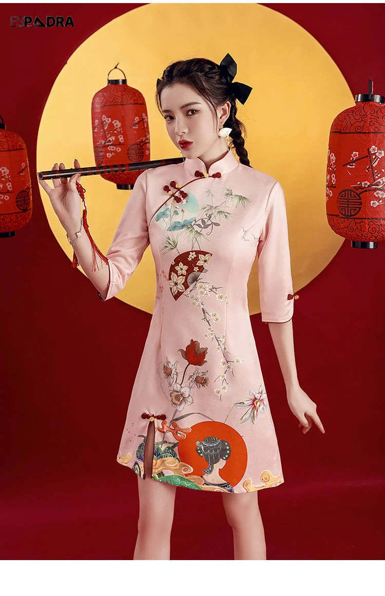 Florasan Cheongsam Qipao Dress