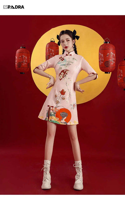 Florasan Cheongsam Qipao Dress