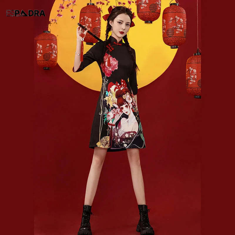 Jattoo Cheongsam Qipao Dress