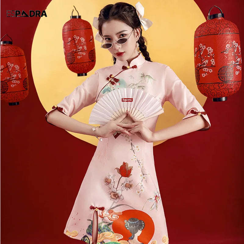 Florasan Cheongsam Qipao Dress