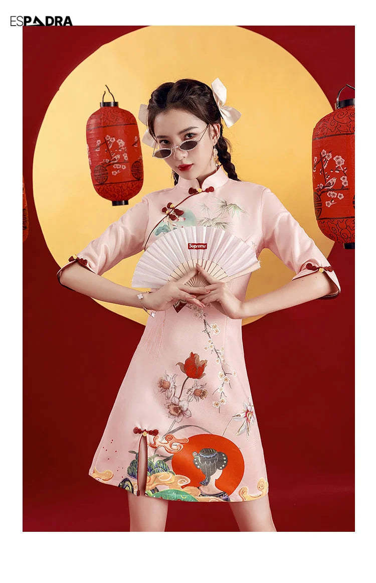 Florasan Cheongsam Qipao Dress