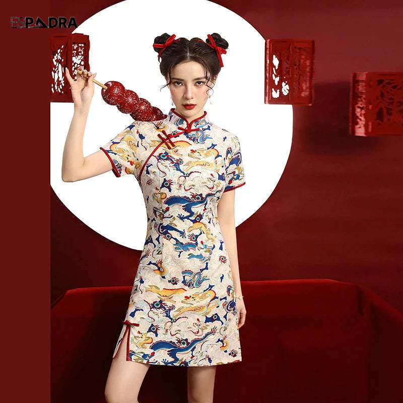 Heragons Cheongsam Qipao Dress